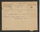 Nachlass Franz Steindachner, Telegramm von Haberer an Franz Steindachner (22.08.1912), Inv.Nr. 193.15, Seite 1
